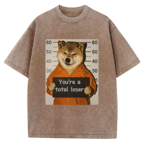 Total Loser Dog Washed T-shirt - Image 2