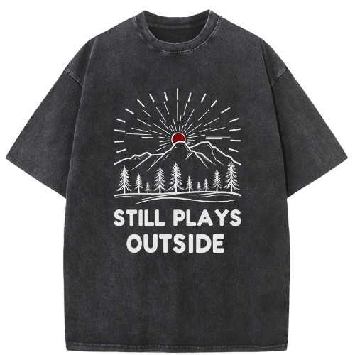 Still Plays Washed T-Shirt - Image 2