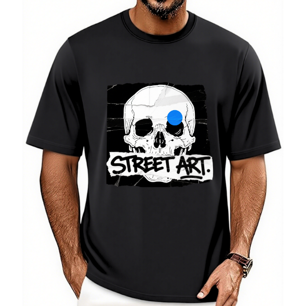 Street Art Skull T-Shirt
